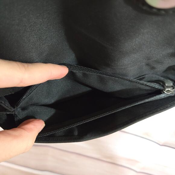 Lucky Brand Black Leather Studded Flap Sher Crossbody Bag Boho Small Purse - Picture 9 of 16